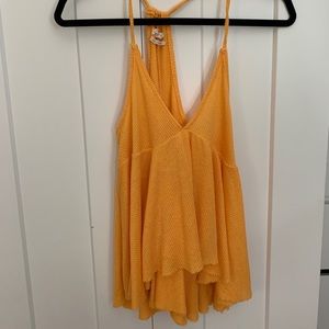 Urban Outfitters Flowy Yellow Tank